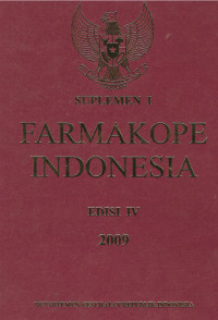 Suplemen I Farmakope Indonesia Edisi IV 2009